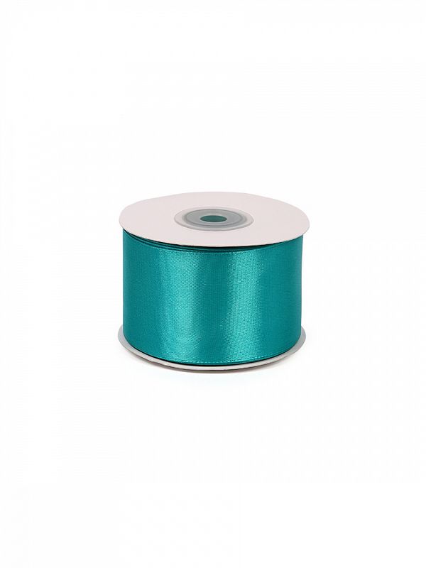 Лента атласная 1-сторонняя 50.0 мм / 22.5±1 метра, 3154 сине-зеленый, Magic4Hobby