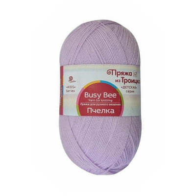 Пряжа Троицкая Пчелка / уп.10 мот. по 100 г, 500 м, 333 черничное мороженое