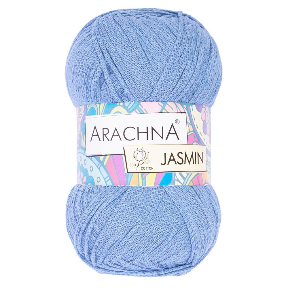 Пряжа Arachna Jasmin / уп.5 мот. по 100г, 250м, 137 голубой