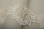 Кружево на сетке широкое 135 мм / 11 м, кремовый, Gamma GFLM-24134