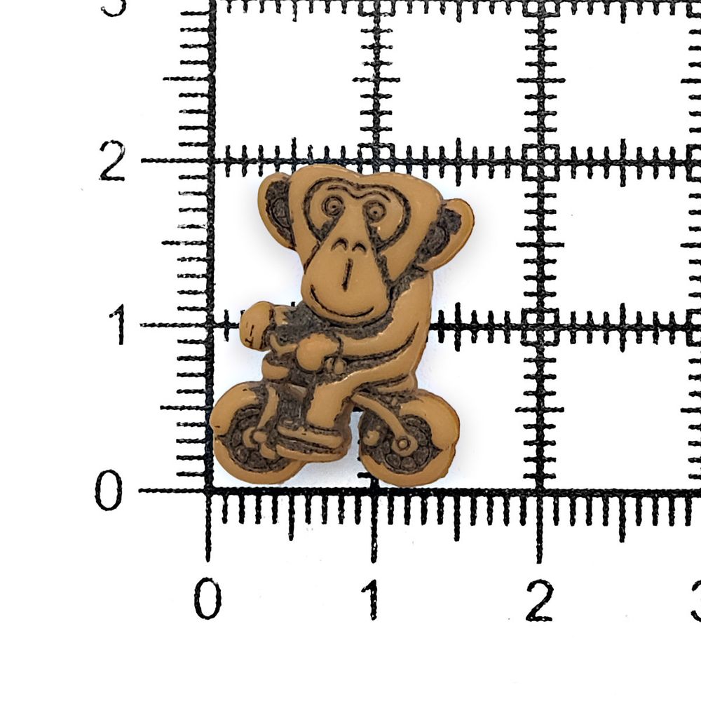 Пуговицы детские Обезьяна (48057) 21мм (281), 72 шт