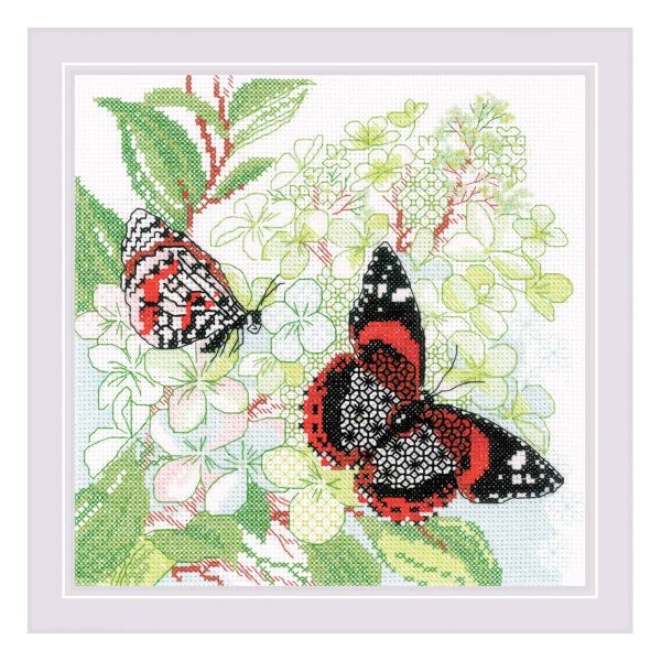 Набор для вышивания нитками Риолис, Радость лета 20х20см