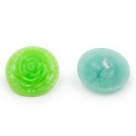 Украшения декоративные пуговицы Розочки, набор 4 цвета, 8 шт (микс 4)