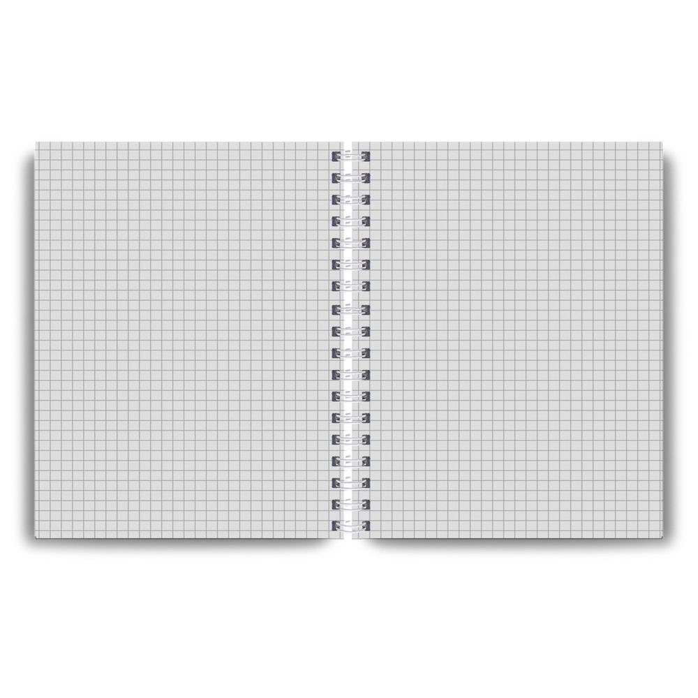 Тетрадь общая с пластиковой обложкой, 500 мкр, тиснение серебряной фольгой, A5+ 96 л. на гребне 65 г/м², белизна 100%, 4 шт, клетка, 000806 Рубиновая, Светоч ТЕТ96-001