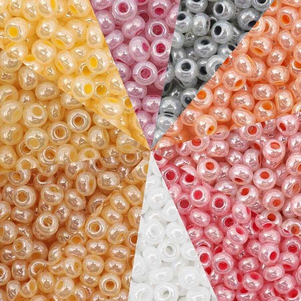 Набор бисера Preciosa №22, 50 г (10 цв. по 5 г), (№10/0 = ⌀2.3 мм)