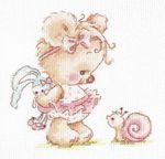 Набор для вышивания нитками Чудесная игла, Я с тобой дружусь!, 13х13 см