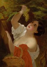 Пазл 500 элементов, Третьяковская галерея, Брюллов К. П. Итальянский полдень (Итальянка, снимающая виноград). 1831 (?), Фрея GTG-PZL-500/01