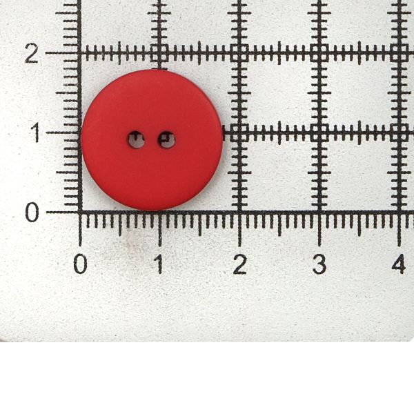 Пуговицы 2 прокола 28L, 18 мм, (Red (красный)) NE63, 72 шт