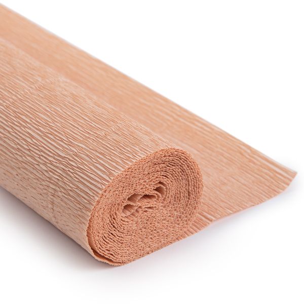 Бумага гофрированная (креповая) 180 г/м², 50 см / 2.5 метра, 17А4 бежевый, Blumentag GOF-180