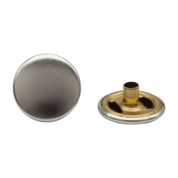 Кнопка Дельта (O-образная) 17.0 мм (9/17), 100 шт, (часть A), цв.металл, никель, 5653, BIG