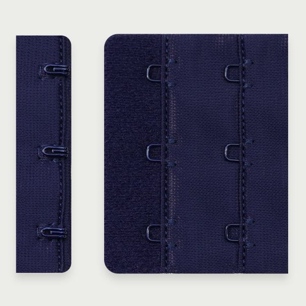 Застежки для бюстгальтера текстильные 3х2, 57 мм, 25 шт, 061 т.синий, Arta