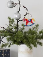 Кристальная (алмазная) мозаика Фрея ALVP-033, подвеска, Лошадка, 12х9.5 см