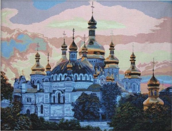 Набор для вышивания нитками Нитекс, Киевская Лавра 100х75 см