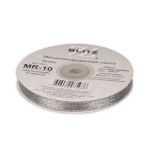 Тесьма металлизированная 10 мм, MR-10, 33 м, серебро, Blitz