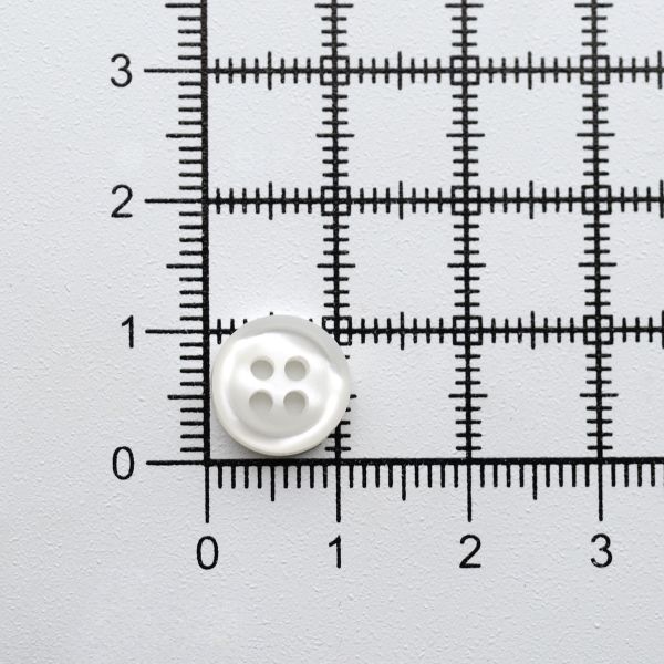 Пуговицы 4 прокола 17L (10,5мм), пластик (Wht-01 белый), 72 шт, CN 2801