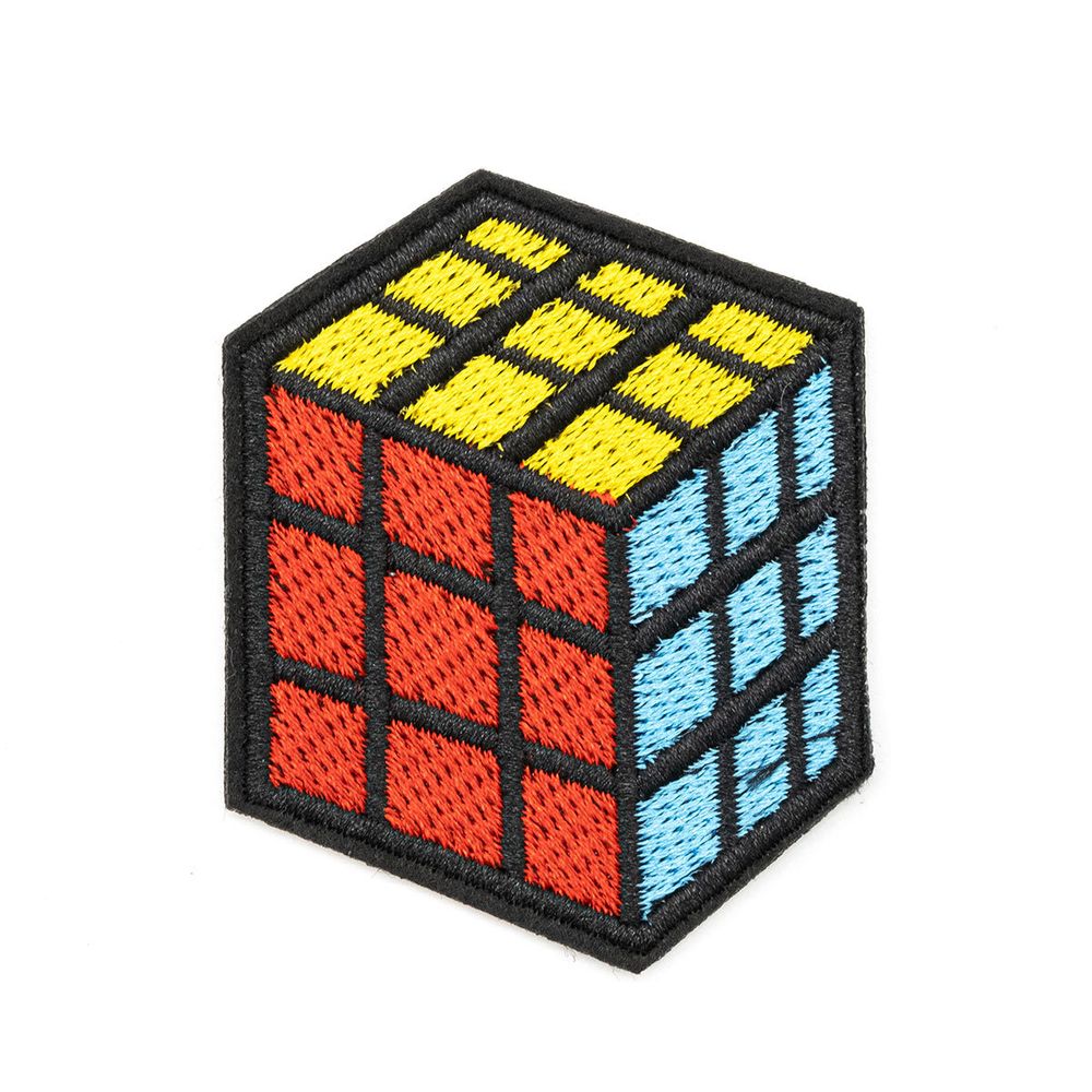 Термоаппликация Кубик, желтый/красный/синий 6х5см, Hobby&amp;Pro