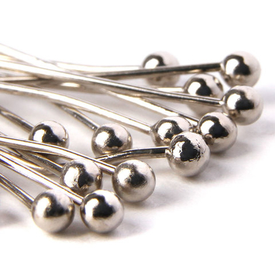 Штифты с шариком 3см, 50 шт в упак, Астра, Никель