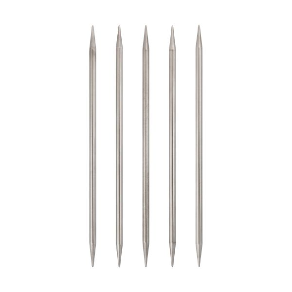 Спицы чулочные металл ⌀6.0 мм, 20 см, 5 шт, никель, Visantia VTS-5