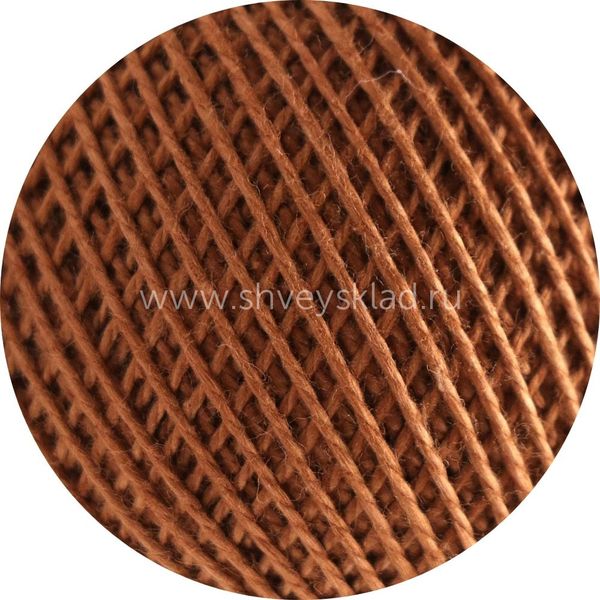 Пряжа ПНК им.Кирова Ирис / уп.20 мот. по 25 г, 150м, 6512 коричневый