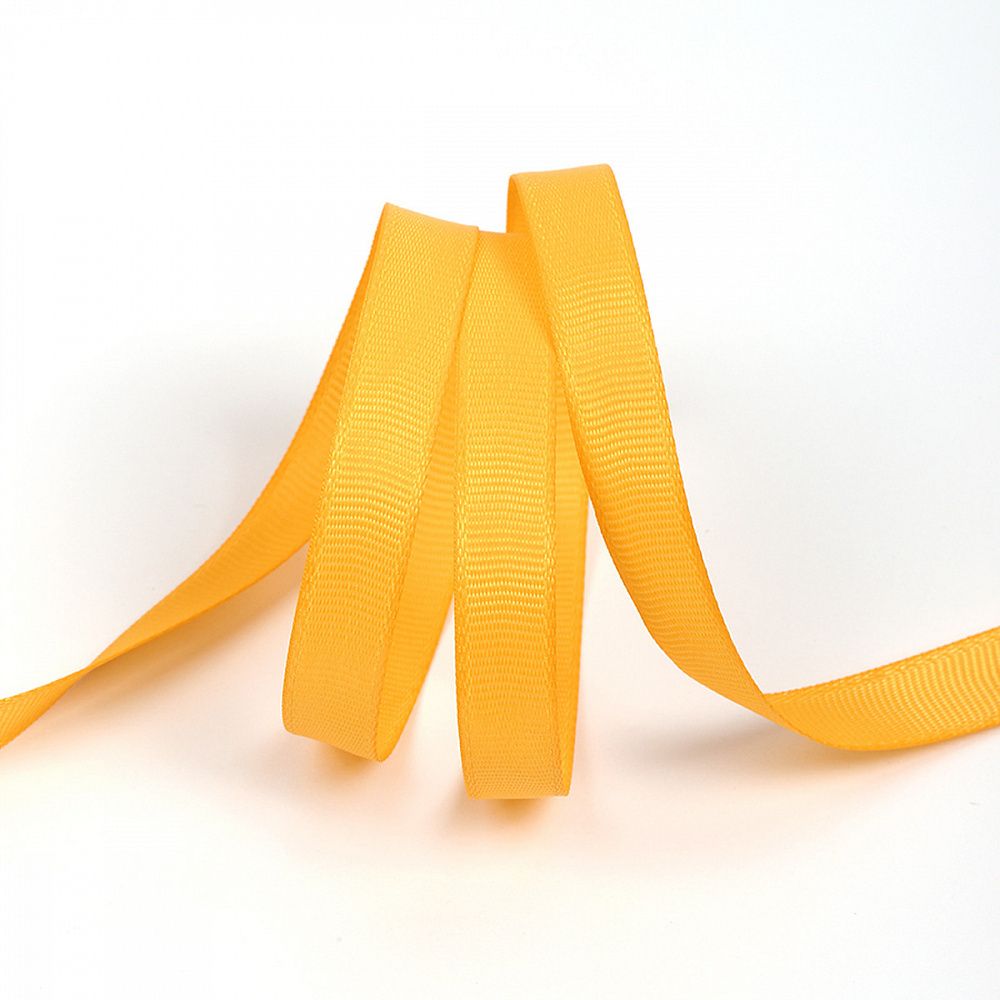 Лента репсовая (в рубчик) 10.0 мм, 662 св. оранжевый уп. 27,4м