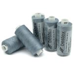 Нитки швейные бытовые Bestex 40/2, 365 м (400 ярд) / 10 кат., 318 стальной серый