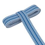 Стропа (ременная лента) 38 мм / 3 метра, [40 г/пог.м], с принтом 2-сторонняя, T0126 синий/белый), 3Al352