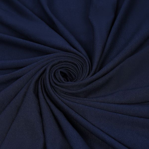 Вискоза трикотажная 240 г/м², 180 см / 1 метр, TBY.023709, темно-синий