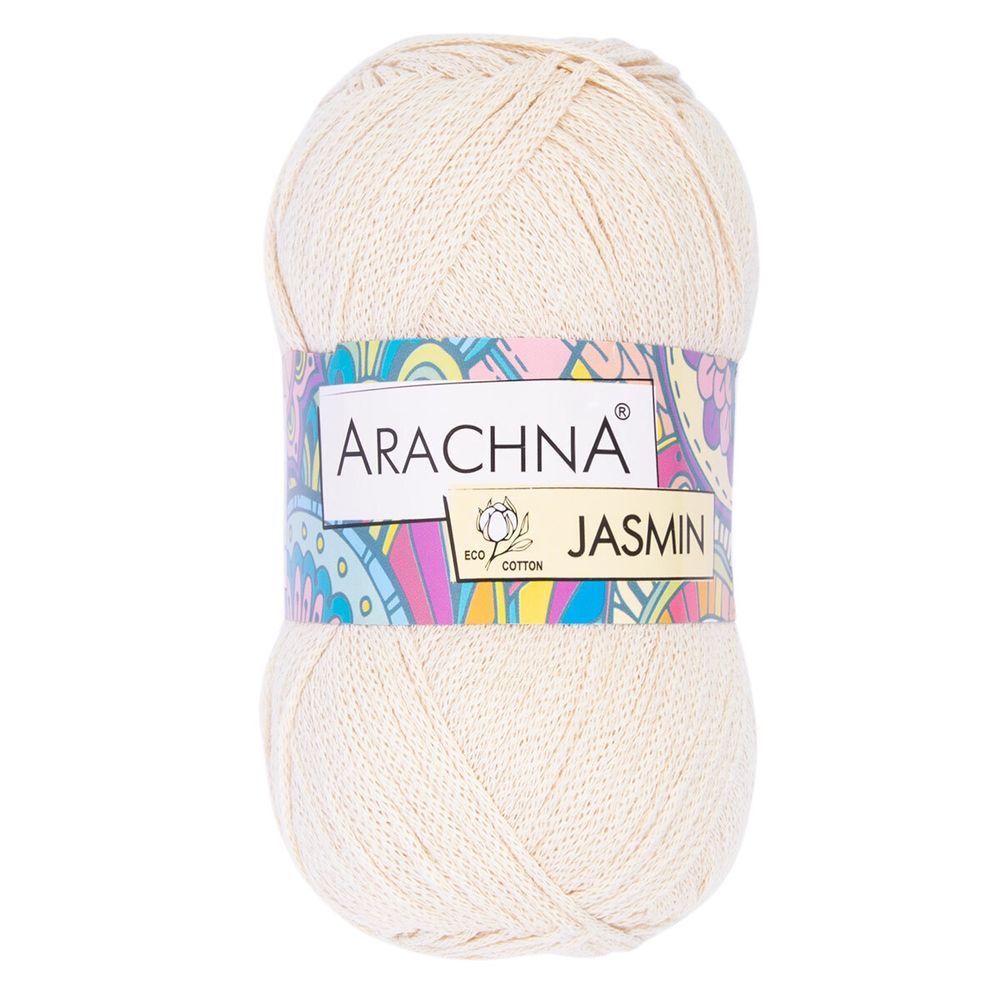 Пряжа Arachna Jasmin / уп.5 мот. по 100г, 250м, 24 натуральный