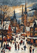 Пазл 1000 элементов, Зимние гуляния, Фрея PZL-1000/57