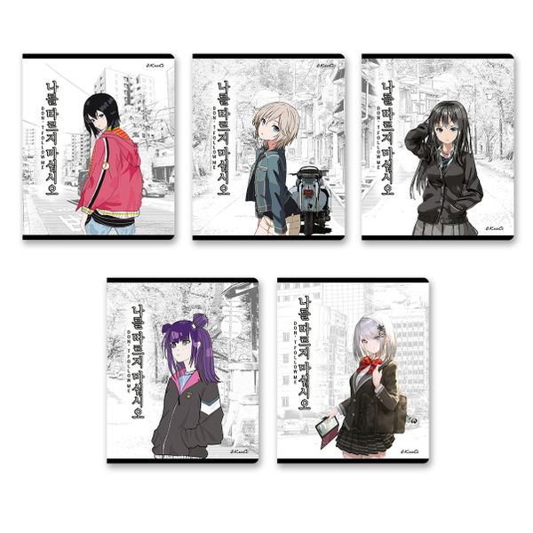 Тетрадь ученическая общая, A5+ 80 л. на скобе 65 г/м², белизна 100%, 5 шт, клетка в термоусадочной пленке, 000484 Одноклассницы, Светоч 80ТСК5_0_2_1