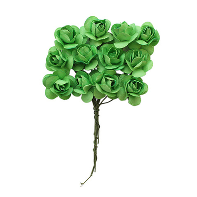 Цветы искусственные декоративные 2х2см, 24 шт, Астра, E10 темно-зеленый