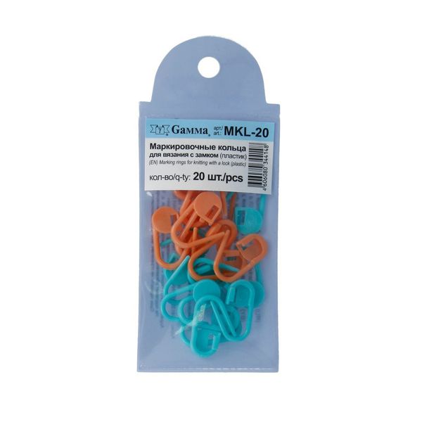 Маркировочное кольцо ⌀20 мм, 20 шт, с замком, пластик, Gamma MKL-20