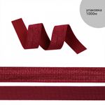 Резинка бельевая (окантовочная) блестящая 15.0 мм / 1000 метров, темно-красный S059