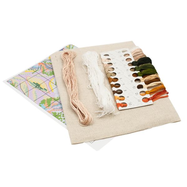 Набор для вышивания нитками Овен 1451, Белый вальс, 27х34 см