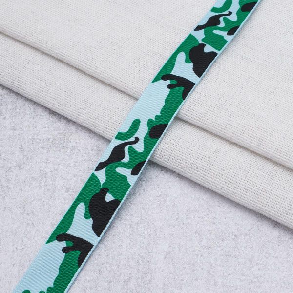 Лента репсовая (в рубчик) с рисунком 15.0 мм / 45.72 метра, ID 15146, 24556