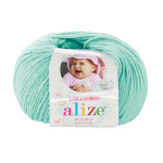 Пряжа Alize (Ализе) Baby Wool / уп.10 мот. по 50 г, 175м, 019 мята А