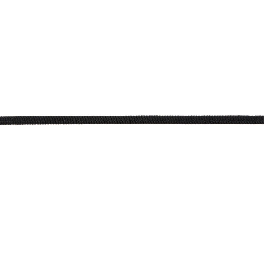 Резинка шляпная (шнур эластичный) ⌀2.8 мм / 100 метров, моток, черный, Gamma 0с2090