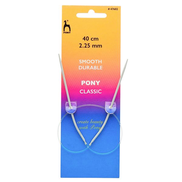 Спицы круговые Pony Classic ⌀2.25 мм, 40 см, алюминий, 47602