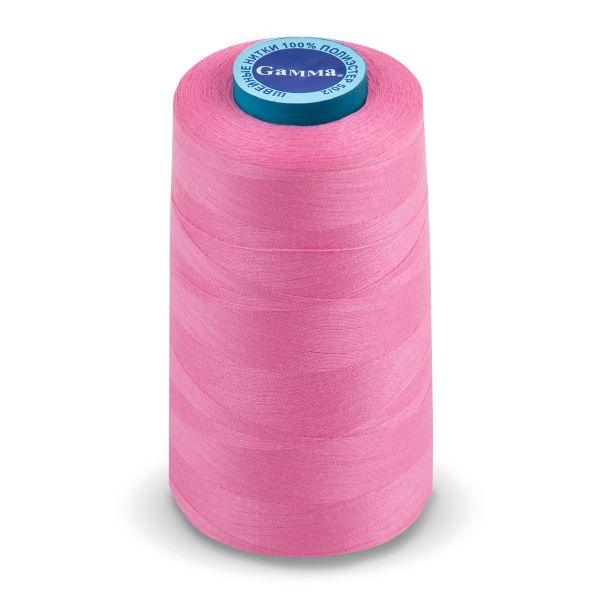 Нитки универсальные Gamma 50/2, 4570 м (5000 ярд) / 1 кат., 158 сиренево-розовый