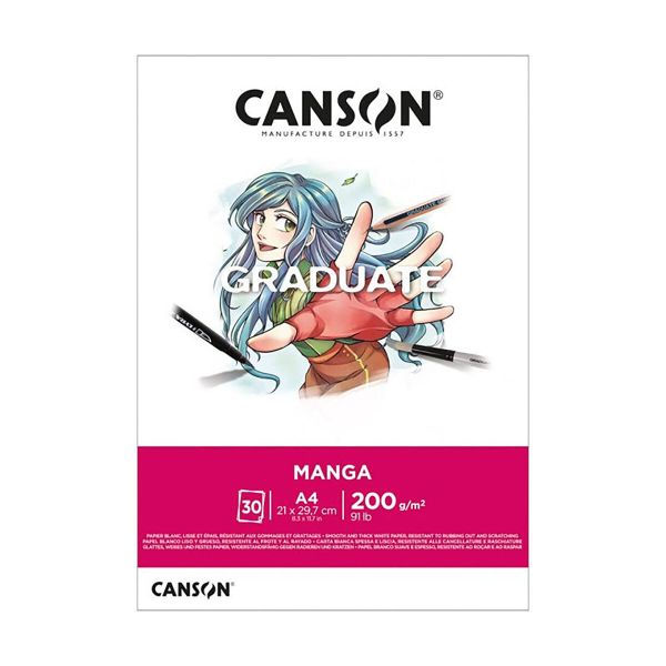 Альбом для маркеров Graduate Manga 200 г/м², 30 л. A4 21х29.7 см, Canson C31250P030