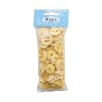 Украшения декоративные пуговицы ассорти Палитра 100г (Кремовый)