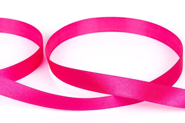 Лента атласная 1-сторонняя 12.0 мм / 33±2 метра, №514N(17-2435) фуксия(неон), Gamma