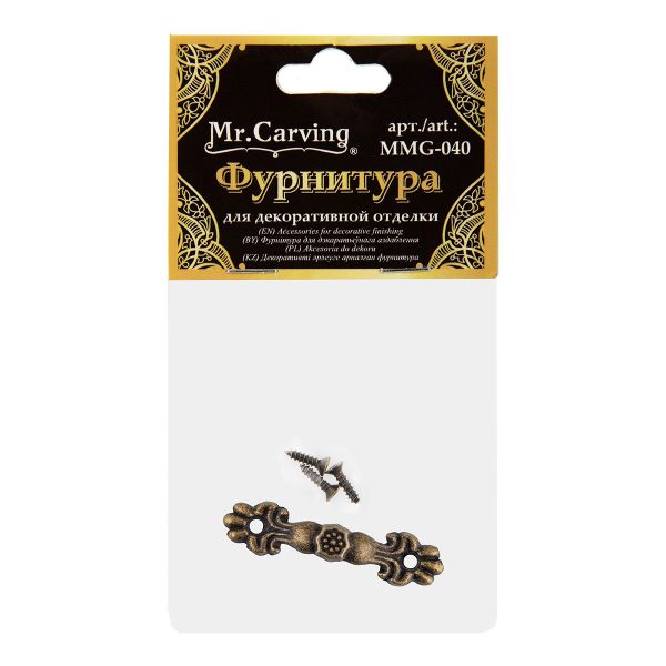 Подвес для шкатулок 4х1 см, 5 шт, 02 бронза, Mr.Carving MMG-040
