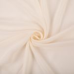 Ткань блузочная Poly Chiffon 84 г/м², 150х147 см, 01 св.кремовый, Gamma PC-02