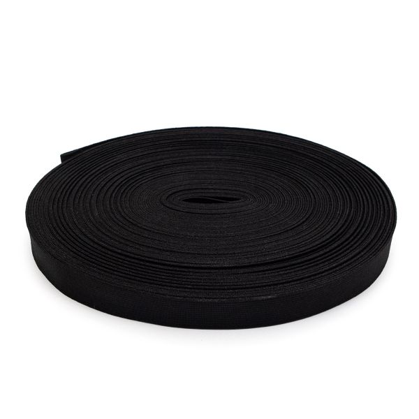 Резинка башмачная 20.0 мм / 25 метров, вязаная, черный