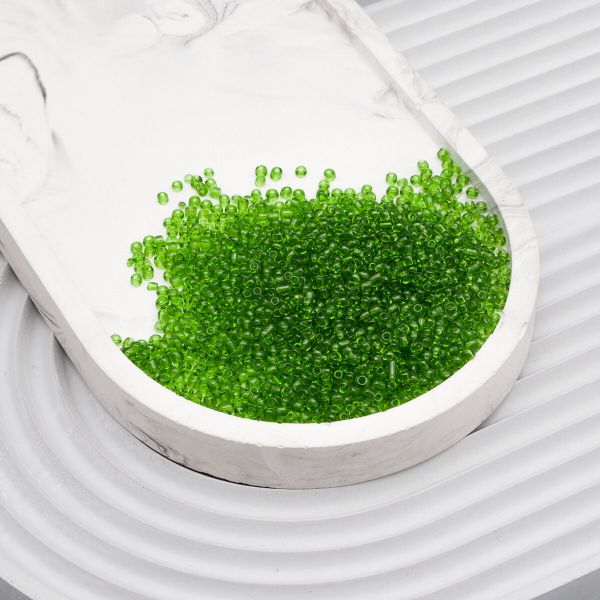 Бисер Astra&Craft 11/0 (2.1 мм), 200 г (10х20 г), цв. 25А травяной/прозрачный