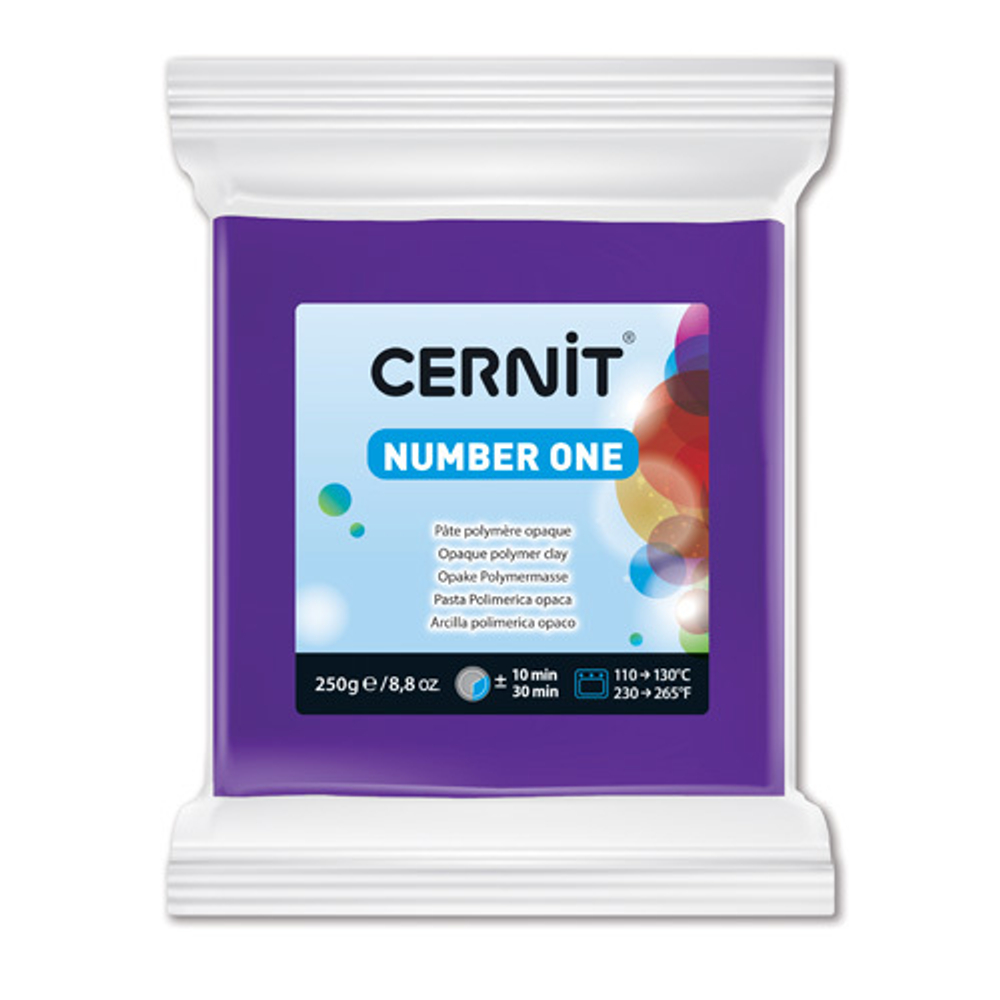 Полимерная глина Cernit №1 запекаемая, классическая 250гр, 900 фиолетовый