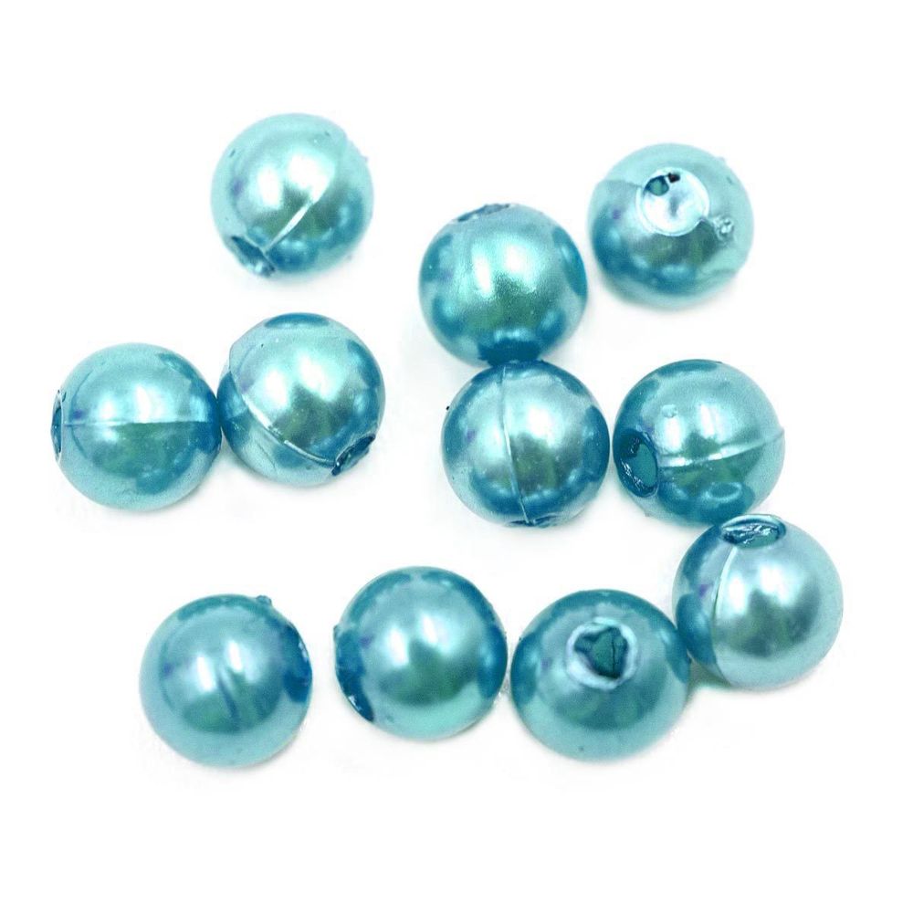 Бусины пластик (жемчуг) ⌀5 мм, 25 г, Astra&Craft, 029 NL бирюза