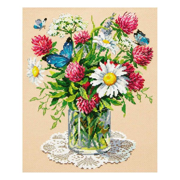 Набор для вышивания нитками Чудесная игла, Простенько и со вкусом! 25х31см