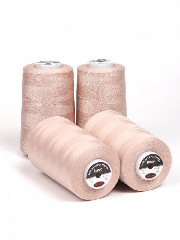 Нитки швейные Max 40/2, 4570 м (5000 ярд), 208 персиковый / 4 бобины